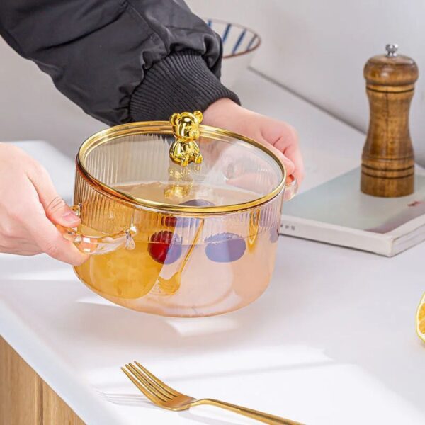 3.5L High Borosilicate Glass Cooking Pot