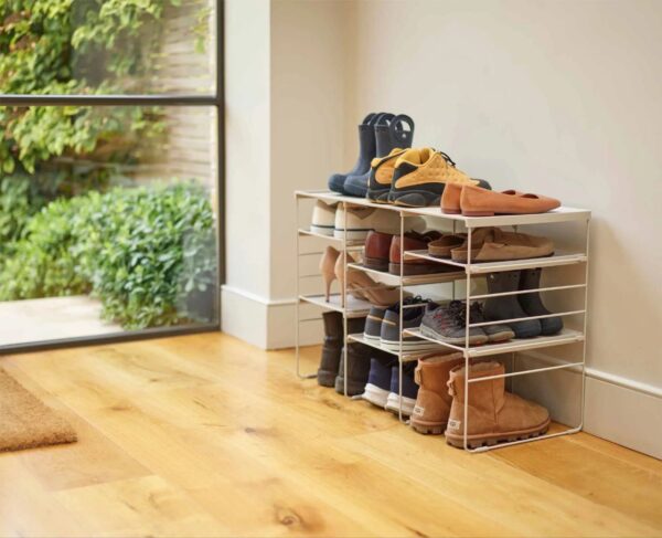 Pair Adjustable Shoe Rack