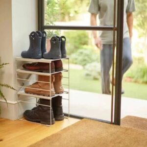 Pair Adjustable Shoe Rack