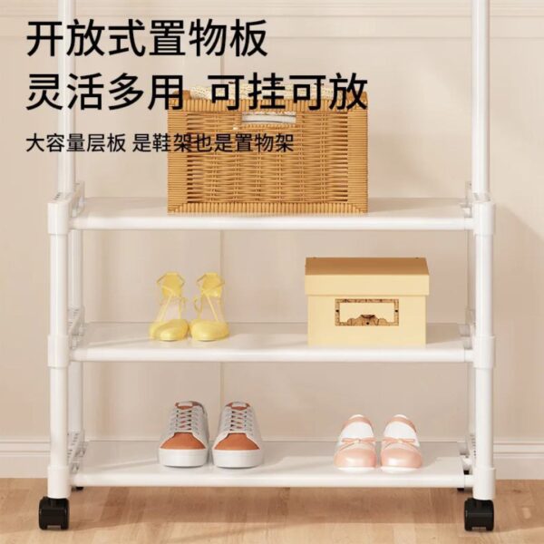 Multi-Step Elite Mobile Garment & Shoe Rack