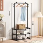 Multi-Step Elite Mobile Garment & Shoe Rack