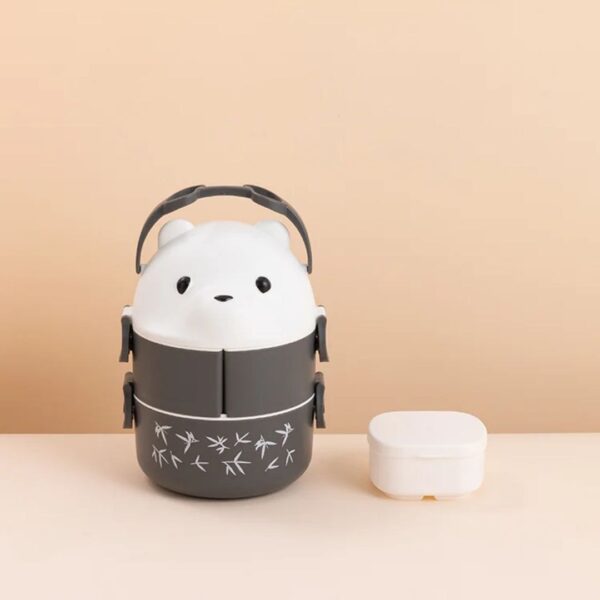 2-Layer Stackable Bento Box & Sauce Bowl