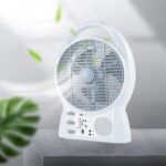 6-in-1 Solar-Powered Emergency Fan & Light
