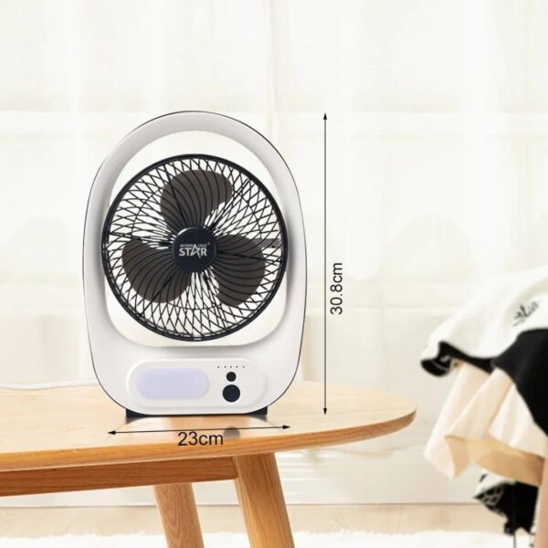 Winning Star™ ST-4054 LED Rechargeable 8" Table Fan