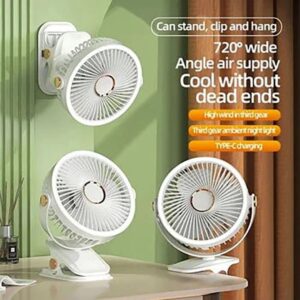 AeroClip Rechargeable 360° Fan