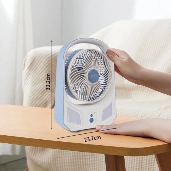 Winning Star™ ST4063 Ultra-Portable Rechargeable LED Table Fan