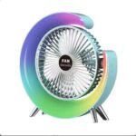 4000mAh RGB Desktop Fan with 180° Smart Tilt