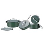 Uakeen 4-Piece Professional Granite Non-Stick Cookware Set