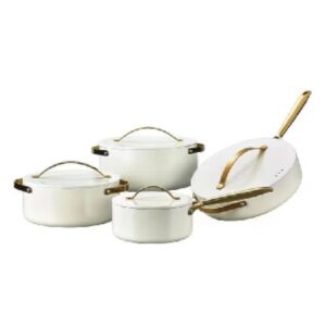 Uakeen 4-Piece Professional Granite Non-Stick Cookware Set