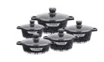 Life Smile™ 5-Piece Granite Cookware Set