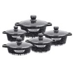 Life Smile™ 5-Piece Granite Cookware Set