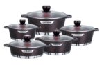 Life Smile™ 5-Piece Granite Cookware Set