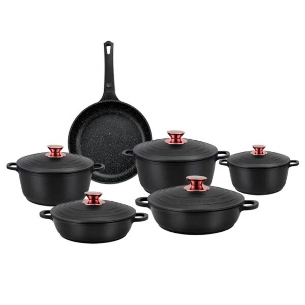 6-Piece Die-Cast Granite Non-Stick Cookware Set
