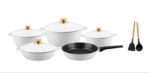 6-Piece Die-Cast Granite Non-Stick Cookware Set