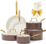 6-Piece Non-Toxic Ceramic Cookware & Utensil Set