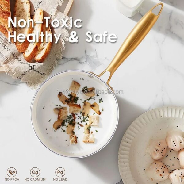 6-Piece Non-Toxic Ceramic Cookware & Utensil Set