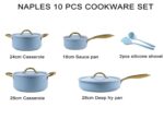 4-Piece Hard Anodized Ceramic Casserole Set