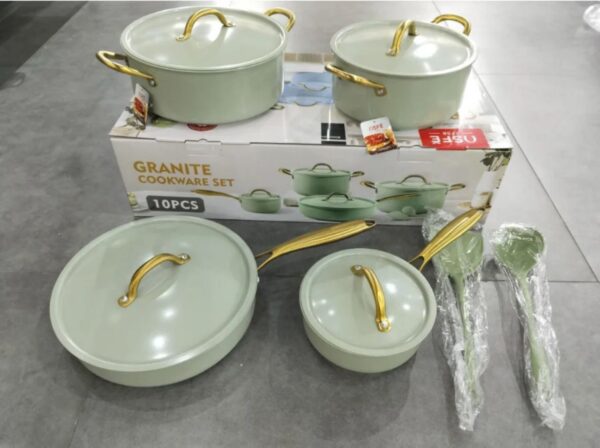 4-Piece Hard Anodized Ceramic Casserole Set