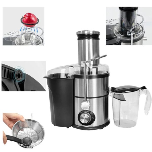 800W 4-in-1 Professional Centrifugal Juicer & Food Processor Set