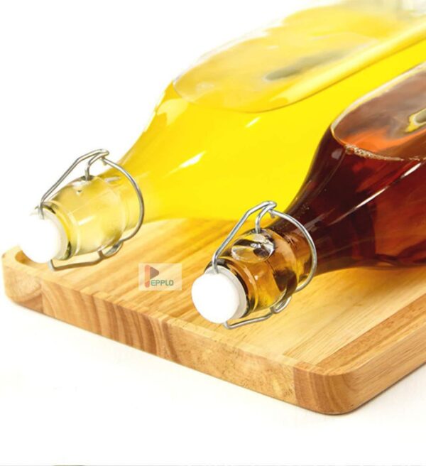 Clear Glass Flip-Top Bottles