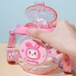 Kids Water Bottle with Straw & Strap