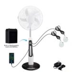 18-Inch Hybrid Rechargeable Solar Standing Fan