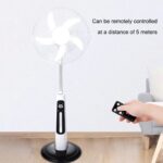 18-Inch Hybrid Rechargeable Solar Standing Fan