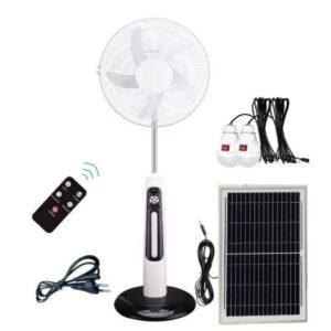 18-Inch Hybrid Rechargeable Solar Standing Fan