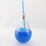 Light Bulb Beverage Cup with Straw