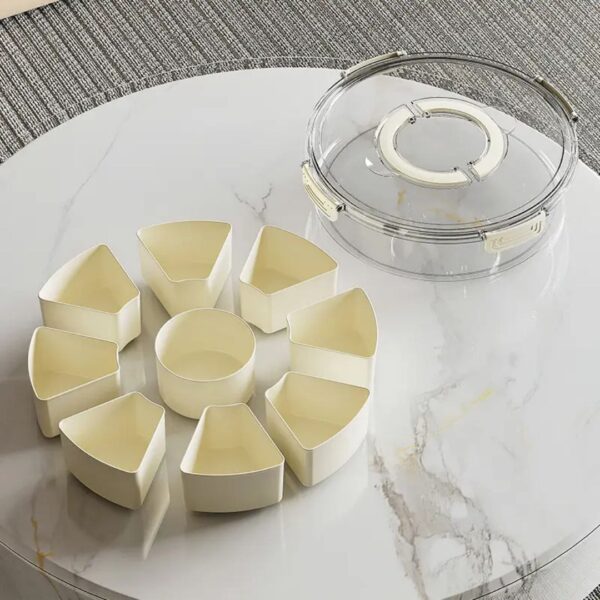 9-Grid Rotating fridge storage