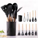 12-Piece Premium Silicone & Wood Kitchen Utensil Set