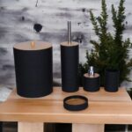 Elite 5-Piece Black Matte Bamboo Set