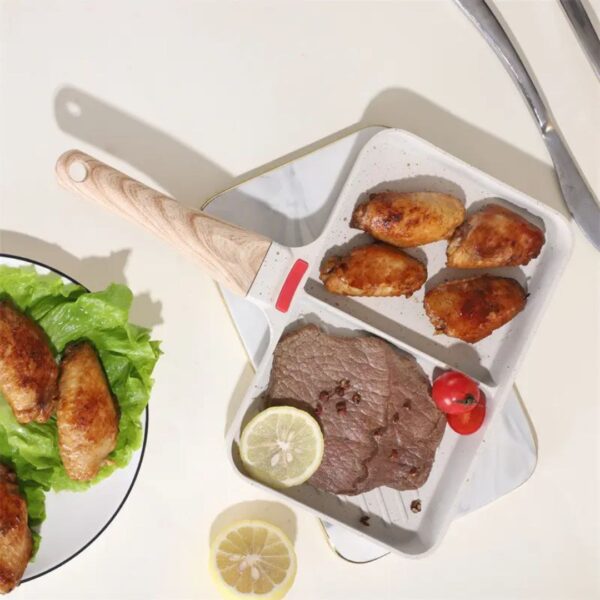 2-Section Non-Stick Divided Grill Pan