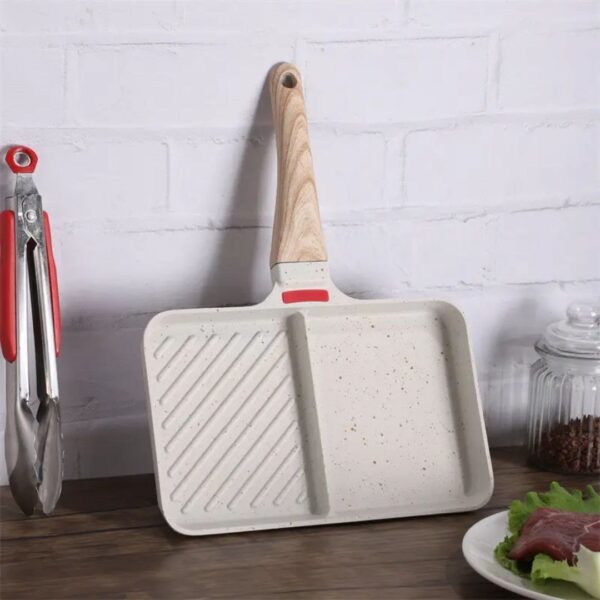 2-Section Non-Stick Divided Grill Pan