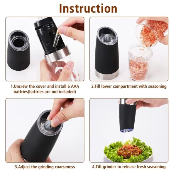Pro Gravity Electric Salt & Pepper grinder