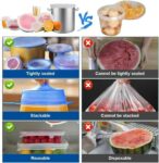 6-Pack Rectangular Silicone Seal Lids