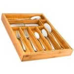 Multi-Section Wooden Drawer Organizer