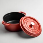 10cm Round Enameled Cast Iron Dutch Oven