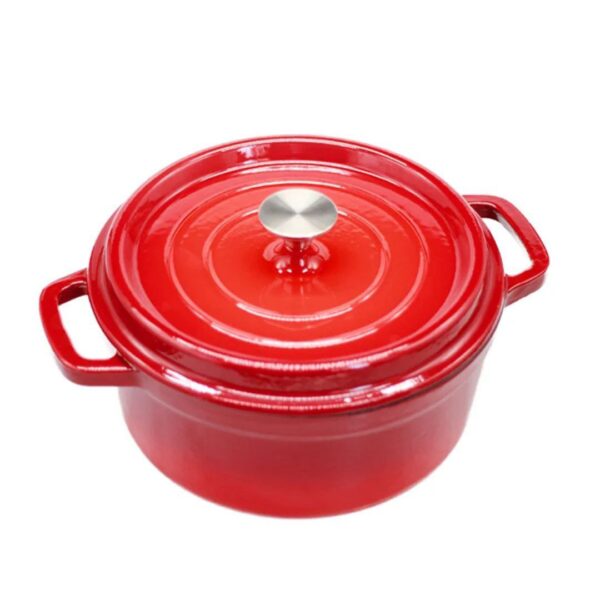 10cm Round Enameled Cast Iron Dutch Oven