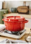 10cm Round Enameled Cast Iron Dutch Oven