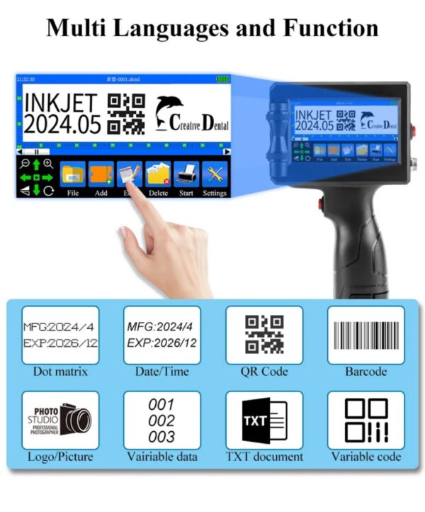 Intelligent Portable Handheld Inkjet Coder