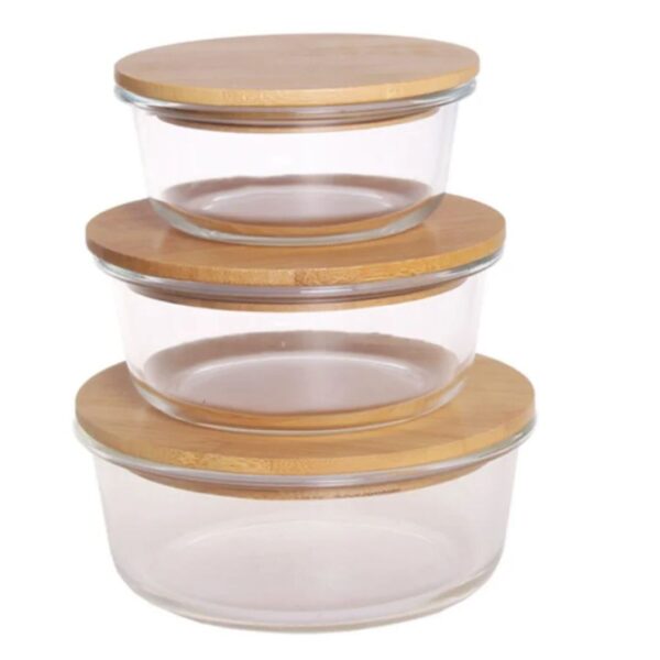 3-Piece Borosilicate Storage