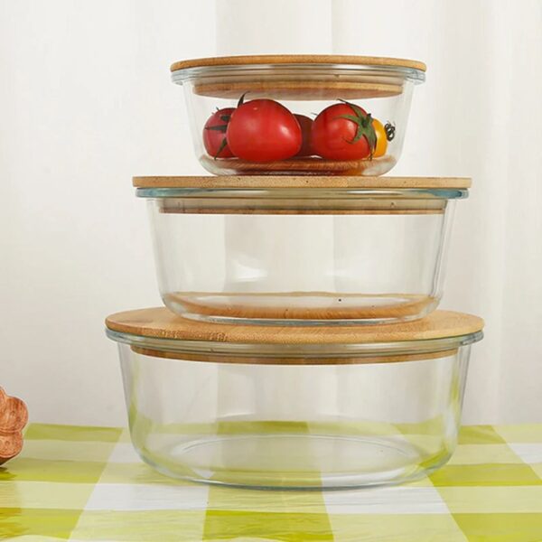 3-Piece Borosilicate Storage