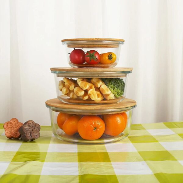 3-Piece Borosilicate Storage