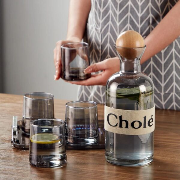 5-Piece Glass Carafe & Tumbler Set