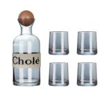 5-Piece Glass Carafe & Tumbler Set