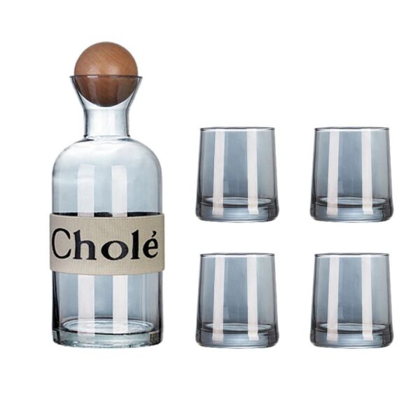 5-Piece Glass Carafe & Tumbler Set