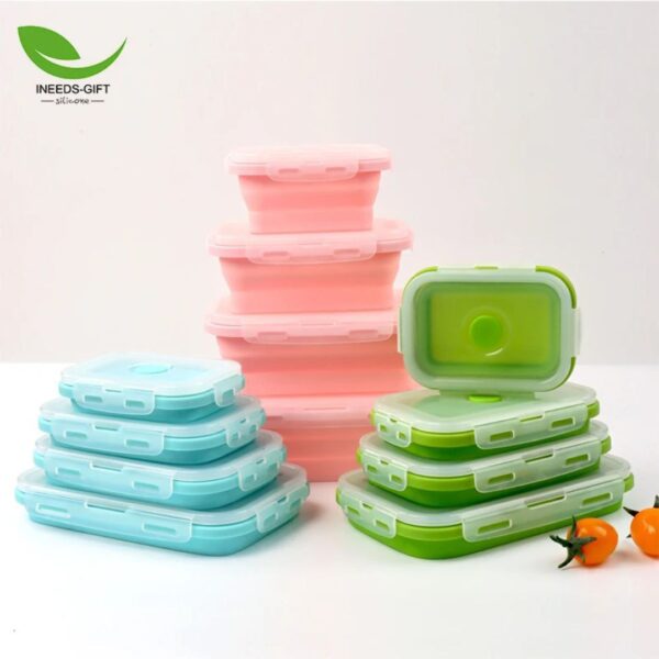 4-Piece Space-Saving Collapsible Meal Prep Set