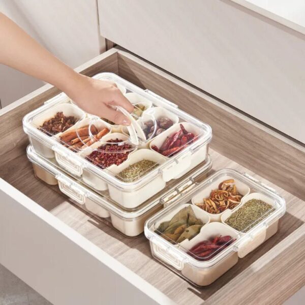 12-Compartment Fresh-Lock Fridge Storage
