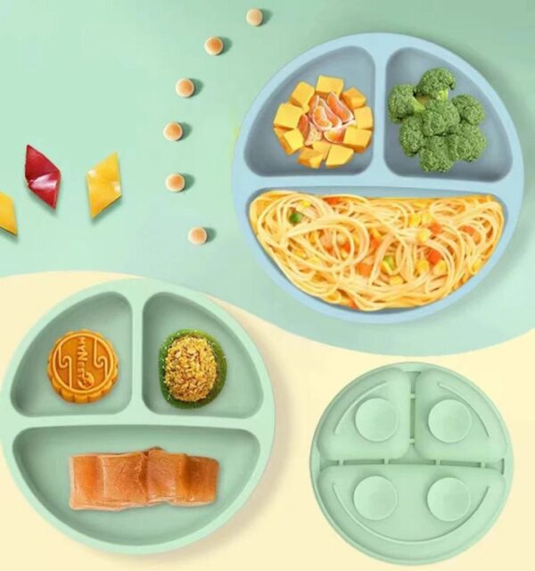 3-Section Silicone Suction Plate